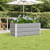 vidaXL Jardinieră Gri deschis 100 x 50 x 45 cm Oțel Galvanizat 42018150