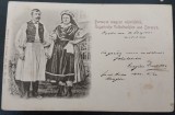 Carte postala Costum popular maghiar din Baranya, inceput de secol XX