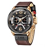 Ceas barbatesc Lige Casual Cronograf Automatic Quartz