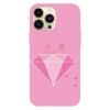 Husa compatibila cu Apple iPhone 15 Pro Max, Viceversa, model Diamond Pink Panther , Silicon, TPU, Transparent, Carcasa