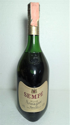 FINE ARMAGNAC, SEMPE&amp;#039;, cl 70 gr 40. ANII 70/80 IMP WAX ITALY foto