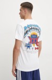 DC tricou din bumbac Go Home barbati, culoarea alb, modelator, ADYZT05429