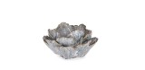 Suport lumanare ceramica albastra maro Iku 11x10x6,5h