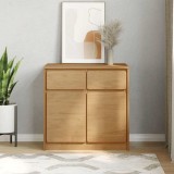 vidaXL Dulap &quot;SAUDA&quot;, stejar, 80x43x75,5 cm, lemn masiv de pin
