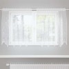 VidaXL Perdele cu perdele Alb 500x100cm Poliester 4107865