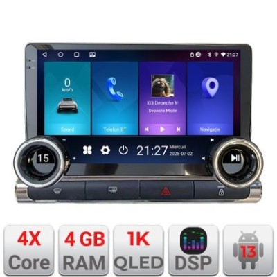 Navigatie Citroen C3 2017-2024 ecran color de fabrica dedicata Android cu butoane radio gps internet 4+64 InCell display Qled 1K Rockchip Kit-+EDT-E21 foto