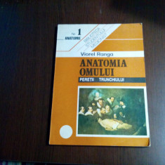 ANATOMIA OMULUI - Peretii Trunchiului (Nr. 1) - Viorel Ranga - 1993, 175 p.