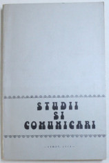 ASOCIA FOLCLORISTILOR SI ETNOGRAFILOR SIBIU - STUDII SI COMUNICARI , VOLUM INGRIJIT DE ILIE MOISE , VOL. I-II , 1978 foto