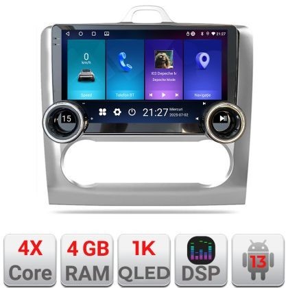 Navigatie Ford Focus clima automata Kit-140-automatic Edotec 4+64 10.5 inch Incell 1K android Wifi 5Ghz gps internet CarStore Technology