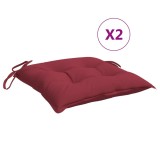 Cumpara ieftin Perne de scaun, 2 buc., rosu vin, 40x40x7 cm, textil oxford