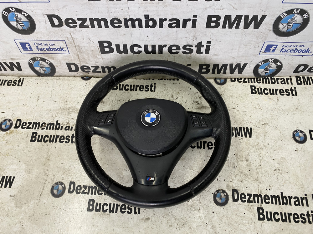 Volan sport M cu airbag si comenzi original BMW E87,E90,E91,E92, 3 (E90) -  [2005 - 2013] | Okazii.ro