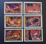 Cuba 1974 - Seria Completă Arta SF a lui Andrei Sokolov (El Cosmos del Futuro - Michel 1968-1973) 6 Valori MNH - Cod: -SW13