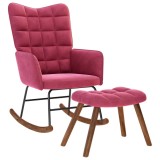 Scaun balansoar cu scaun Wine Red Velvet