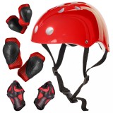 Set Protectie pentru copii, 7 piese, model SKATEBOARD, culoarea Rosie AVX-KX5613, AVEX