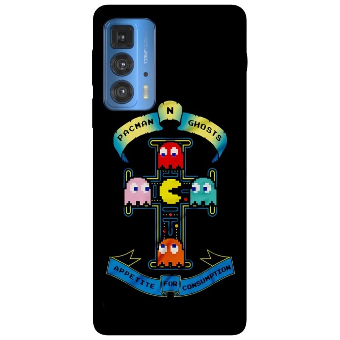 Husa compatibila cu Motorola G20 model Pacman N Ghosts, Silicon, TPU, Viceversa