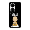 Husa compatibila cu Huawei Nova 8i model Time to relax, Silicon, TPU, Viceversa, Transparent, Carcasa