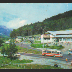 CPIB 18800 CARTE POSTALA - SINAIA. MOTELUL "IZVORUL RECE", AUTOBUZ, AUTOTURISM