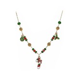 Colier Craciun metal multicolor marime reglabila II 42, 44,5 cm