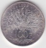 Franta 100 Francs franci 1984, Europa, Argint