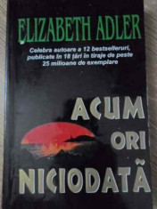ACUM ORI NICIODATA-ELISABETH ADLER foto