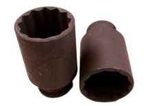 Cheie Tubulară Impact 1/2&quot;, Cr-Mo, 12 Puncte, 15mm, 78mm