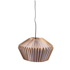 Lustra hartie origami auriu alb 35,5 x 24 cm