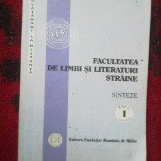 e0c Facultatea de limbi si literaturi straine - sinteze anul I, volumul 4