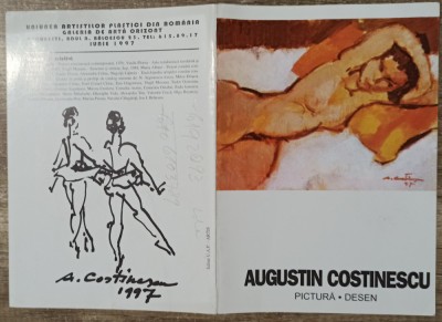 Pliant expozitie Augustin Costinescu 1997 foto