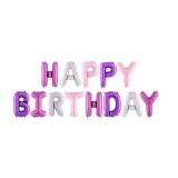 Set baloane folie flippy, happy birthday, 40 cm, multicolor