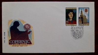 1973-Lp819a-500 ani Kopernik-FDC foto