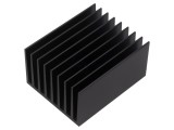 Radiator extrudat cu aripioare universale neagră - L: 75mm