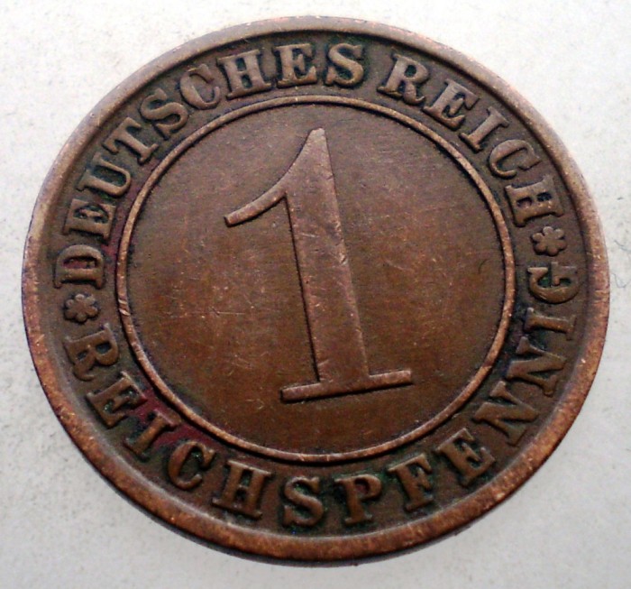 2.698 GERMANIA WEIMAR 1 REICHSPFENNIG 1932 A