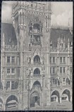 Carte Postala, Munchen, Mittiere Rathaustront m. Glockenspiel, 1910