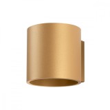 Lampă De Perete Orbis Din Oţel Aurit, 1 Bec Cilindric Minimalist De Interior.