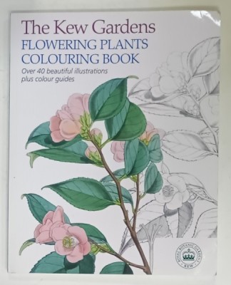 THE KEW GARDENS , FLOWERING PLANTS COLOURING BOOK , OVER 40 BEAUTIFUL ILLUSTRATIONS PLUS COLOUR GUIDES , 2015 foto