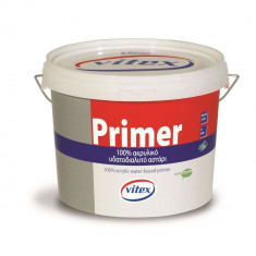 Amorsa Acrilica 100% pe Baza de Apa, 10 L, Vitex Primer, Amorsa pentru Perete, Amorsa Vopsea, Aporsa pe Baza de Apa