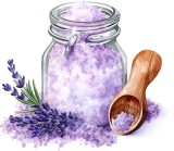 Cumpara ieftin Sticker decorativ, Sare din Lavanda, Mov, 68 cm, 1339STK-13