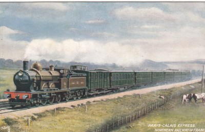 C.P. Franta - TRENURI - EXPRESUL PARIS-CALAIS - Necirculata foto