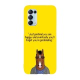 Husa compatibila cu Oppo A72 model BoJack Horseman Quote, Silicon, TPU, Viceversa, Transparent, Carcasa