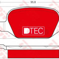 Set placute frana,frana disc ALFA ROMEO 156 (932) (1997 - 2005) TRW GDB1396DTE