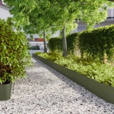 vidaXL Borduri de gazon 20 buc verde măsline oțel laminat la rece 860175
