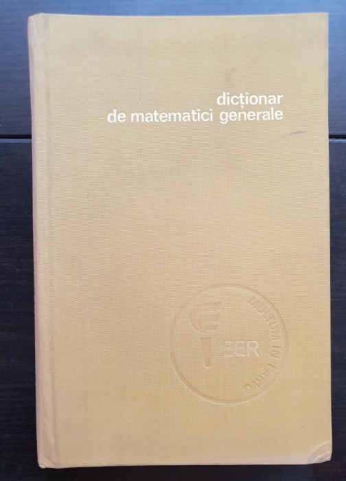 Dicționar de matematici generale - Vasile Bobancu (coord.)