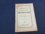 Biografia Archiepiscopului si Mitropolitului Andreiu Baron de Saguna anul 1898 / 44 pagini !