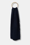 BOSS fular culoarea negru, cu imprimeu, 50518661