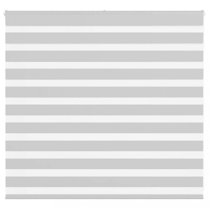 Jaluzea tip zebra gri deschis lățime țesătură 150,9cm poliester