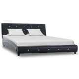 Cumpara ieftin Cadru de pat, negru, 140 x 200 cm, piele artificială