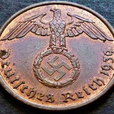 Moneda istorica 2 REICHSPFENNIG - GERMANIA NAZISTA, anul 1939 A * cod 956