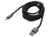Cablu USB 2.0 A la C 2m 100W negru
