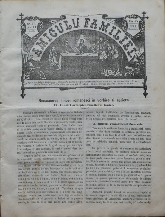 Ziarul Amiculu familiei , an 4 , nr. 37 , Gherla , 1880