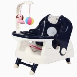 Scaun multifunc&Egrave;ional 2&Atilde;&reg;n1 pentru copii, pliabil &Egrave;i portabil, servit masa &Egrave;i baie, sp&Auml;tar reglabil, 58x39 cm, albastru